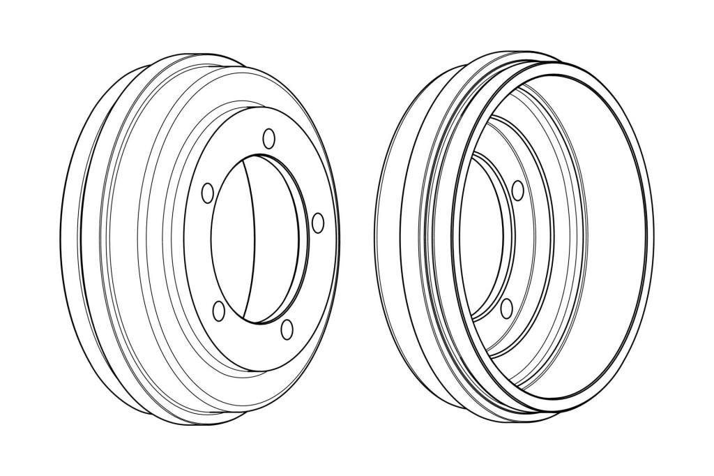 Tambour de frein FERODO ref. FDR329258