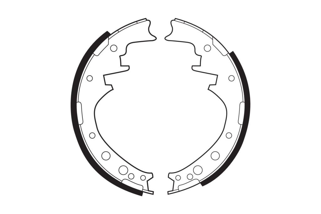 Jeu de 4 mâchoires de frein (Garniture de frein à tambour) FERODO FSB171