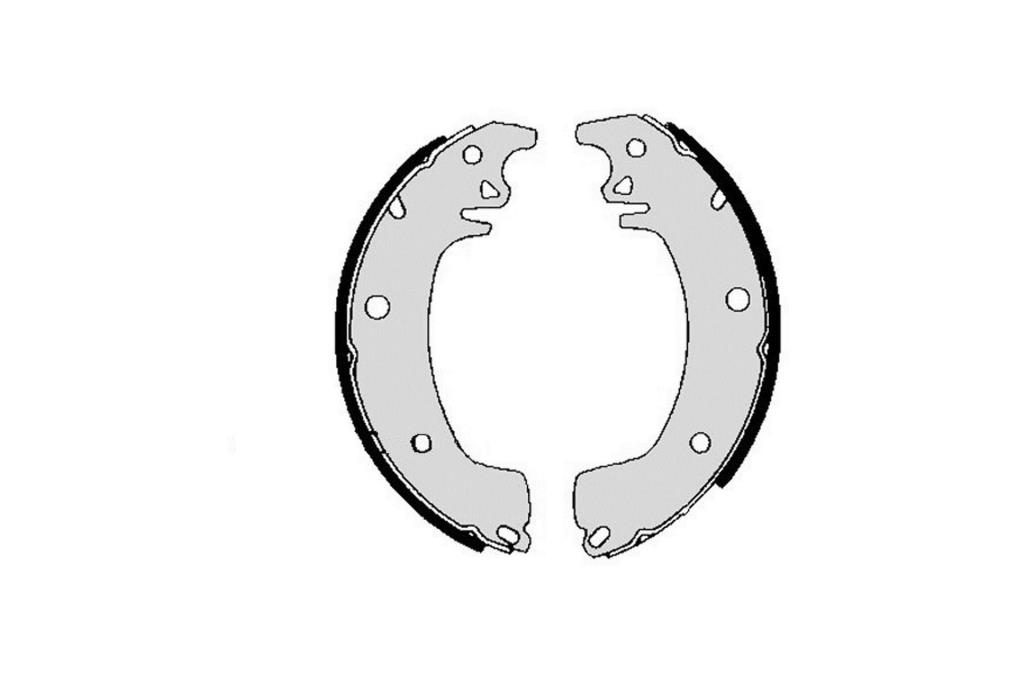 Jeu de 4 mâchoires de frein (Garniture de frein à tambour) FERODO FSB214
