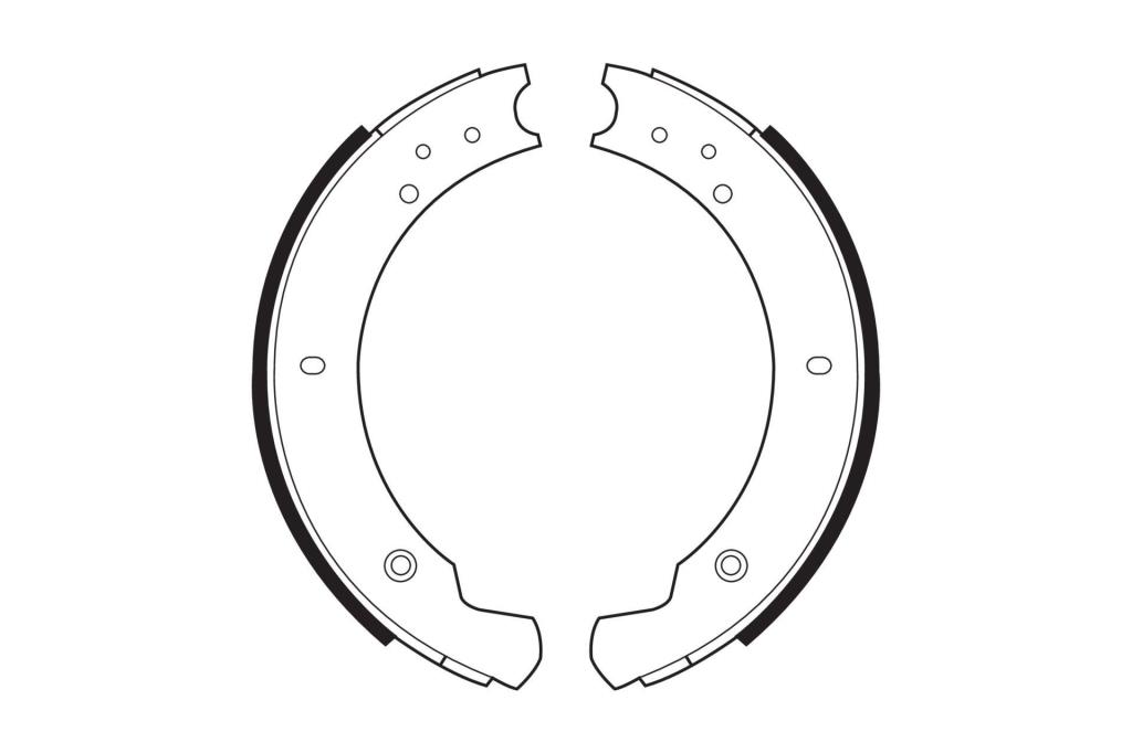 Jeu de 4 mâchoires de frein (Garniture de frein à tambour) FERODO ref. FSB365