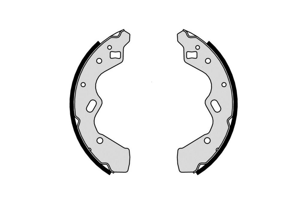 Jeu de 4 mâchoires de frein (Garniture de frein à tambour) FERODO FSB611