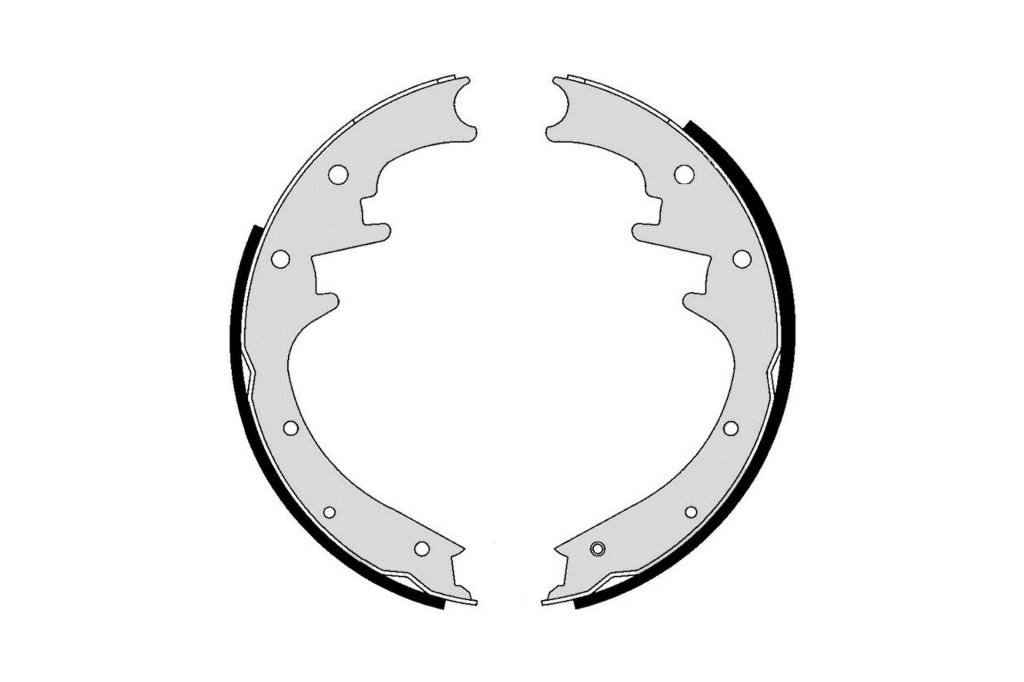 Jeu de 4 mâchoires de frein (Garniture de frein à tambour) FERODO FSB620
