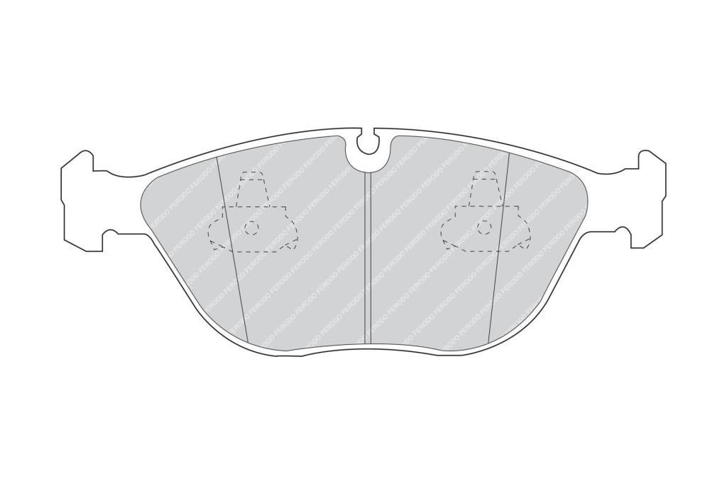 Jogo de 4 pastilhas de travão FERODO ref. FDB1001