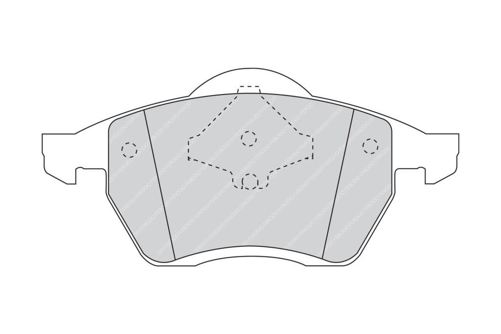 Jogo de 4 pastilhas de travão FERODO ref. FDB1055