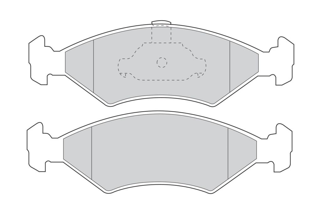 Jeu de 4 plaquettes de frein FERODO ref. FDB1081