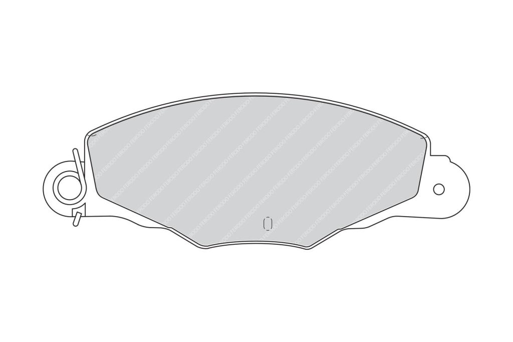 Jeu de 4 plaquettes de frein FERODO ref. FDB1114