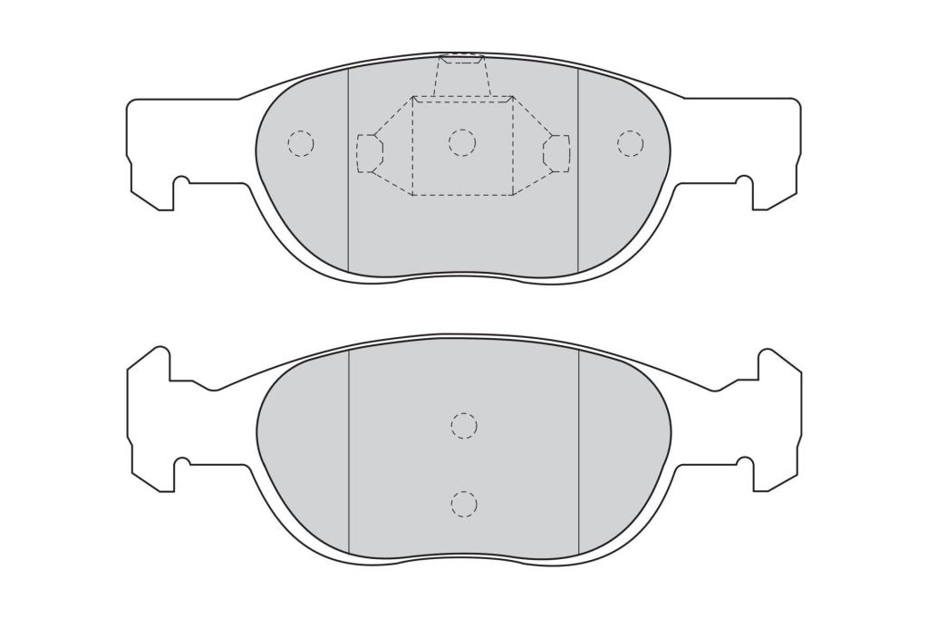 Jogo de 4 pastilhas de travão FERODO ref. FDB1160