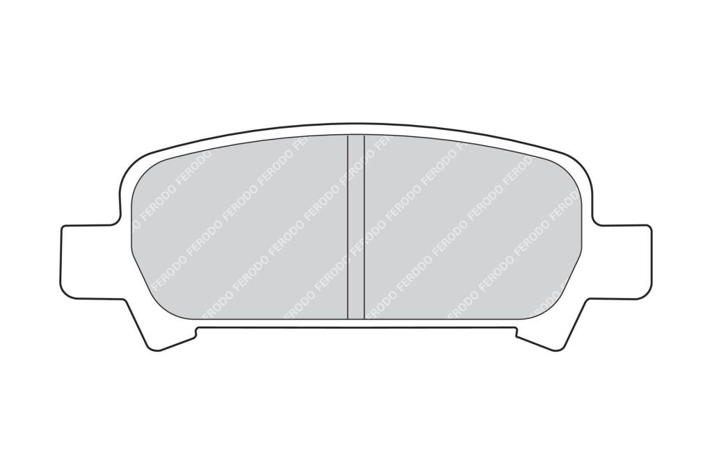 Jogo de 4 pastilhas de travão FERODO  ref. FDB1333