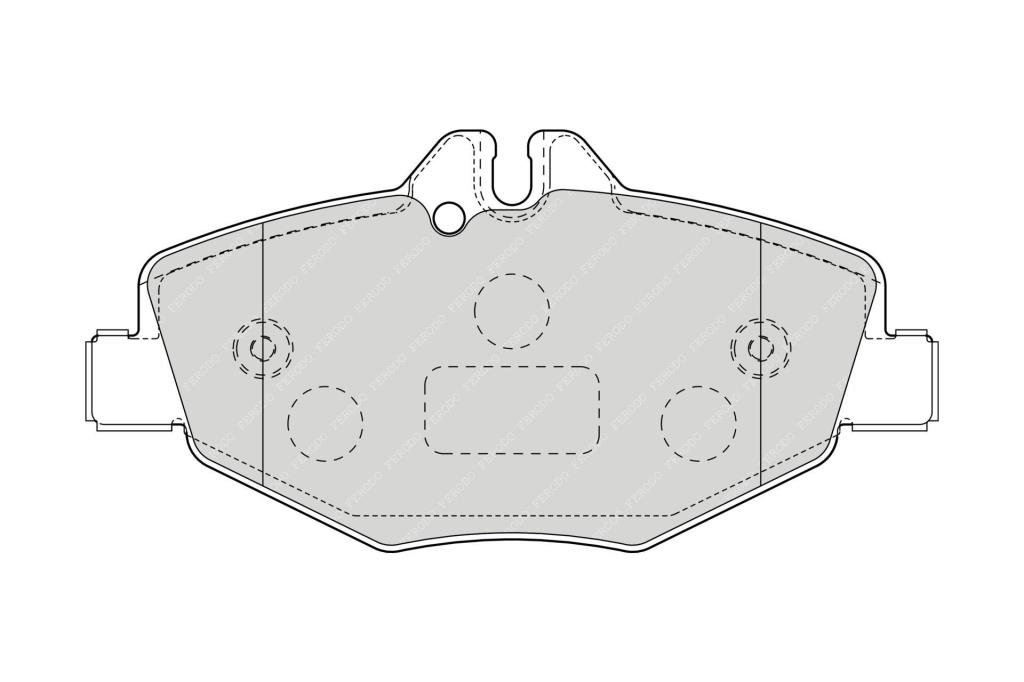 Jogo de 4 pastilhas de travão FERODO ref. FDB1414