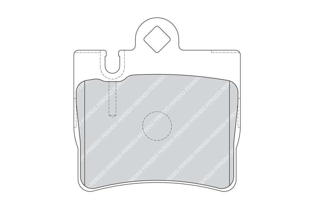 Jogo de 4 pastilhas de travão FERODO  ref. FDB1427