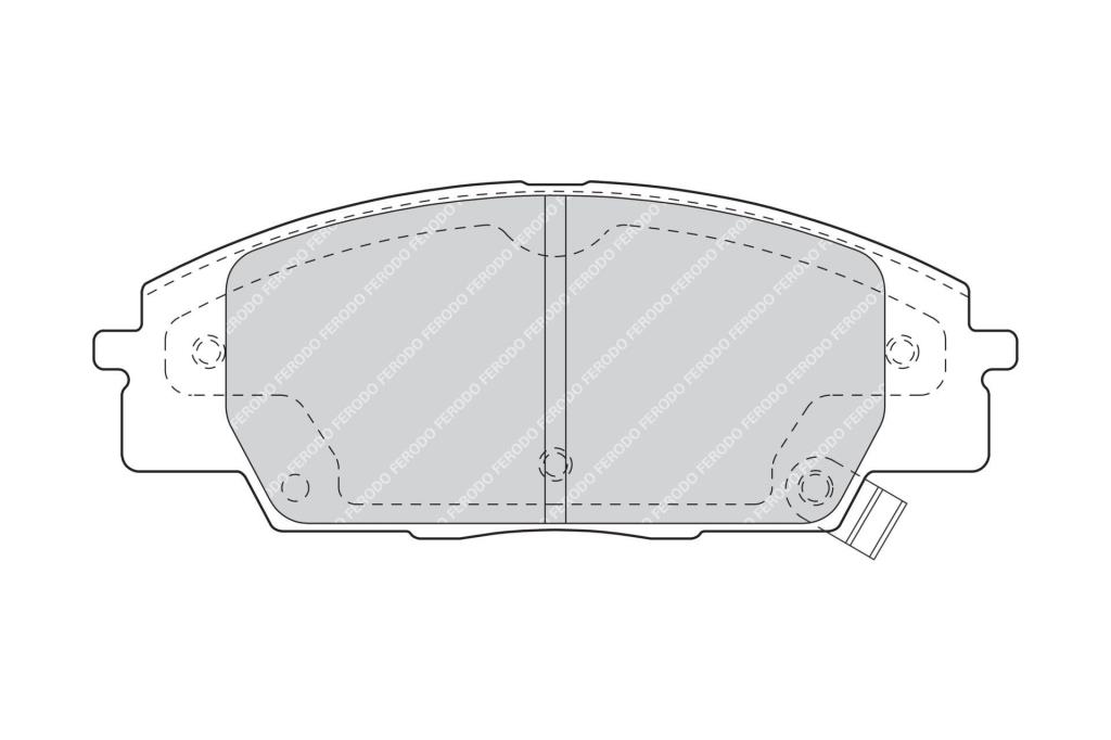 Jogo de 4 pastilhas de travão FERODO ref. FDB1444