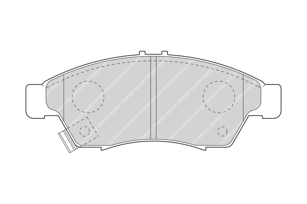 Jogo de 4 pastilhas de travão FERODO ref. FDB1533