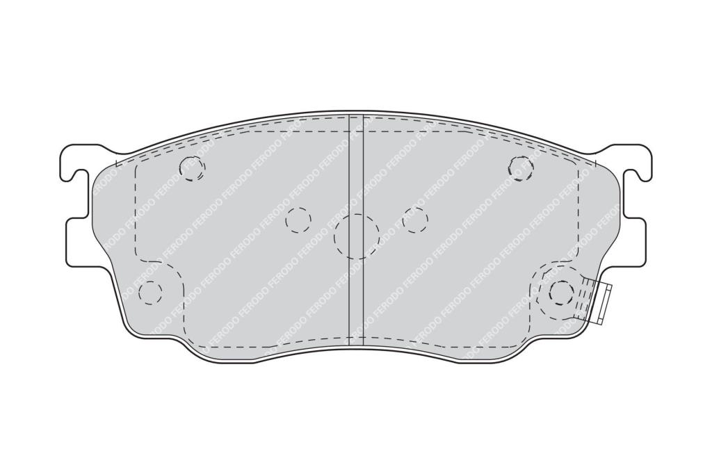 Jogo de 4 pastilhas de travão FERODO ref. FDB1557