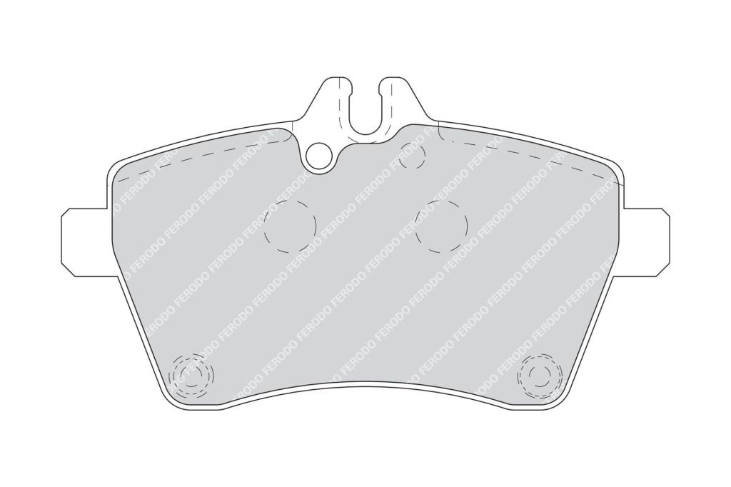 Jeu de 4 plaquettes de frein FERODO ref. FDB1593