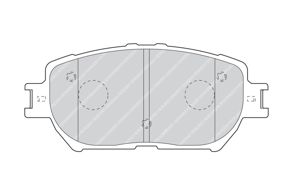 Jogo de 4 pastilhas de travão FERODO ref. FDB1620