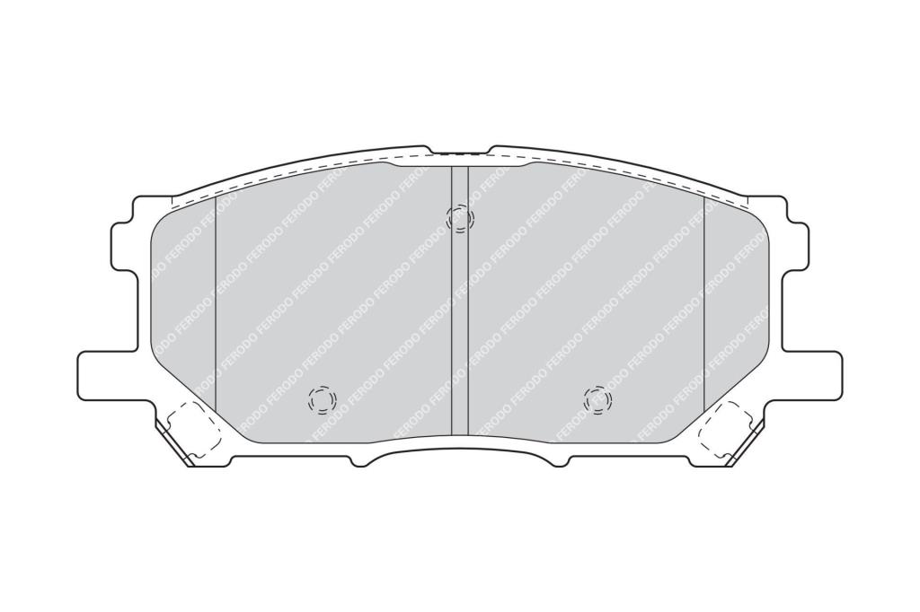 Jogo de 4 pastilhas de travão FERODO ref. FDB1715