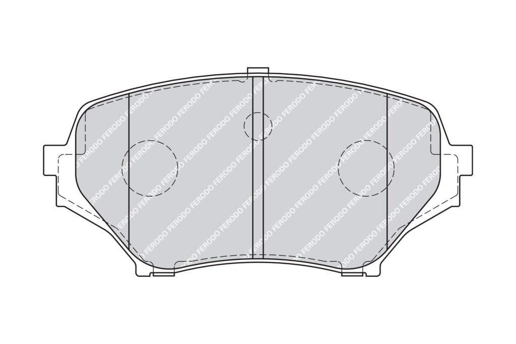 Jogo de 4 pastilhas de travão FERODO ref. FDB1893