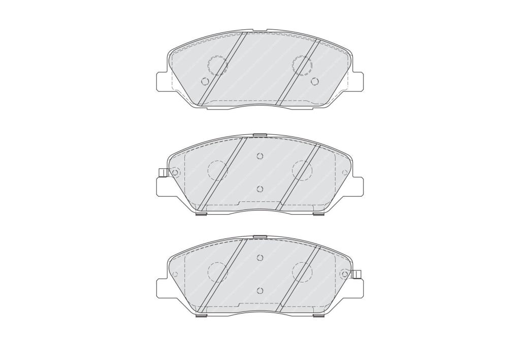 Jeu de 4 plaquettes de frein FERODO ref. FDB4111