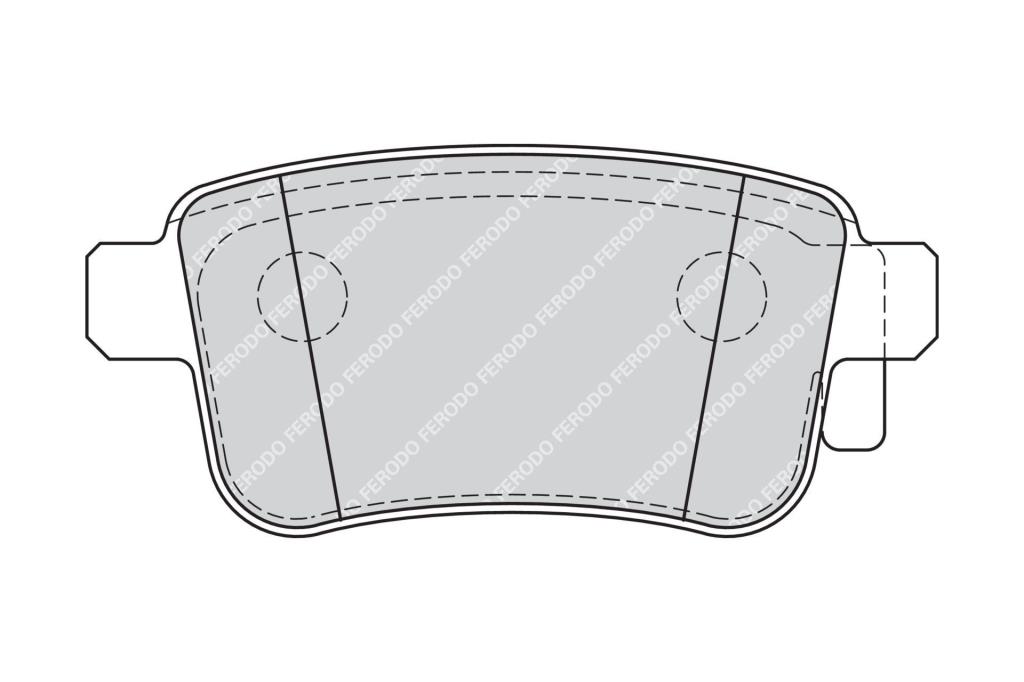 Jogo de 4 pastilhas de travão FERODO ref. FDB4186