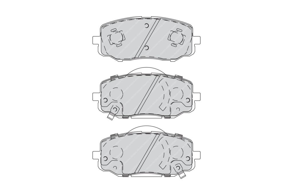 Jeu de 4 plaquettes de frein FERODO  ref. FDB4234
