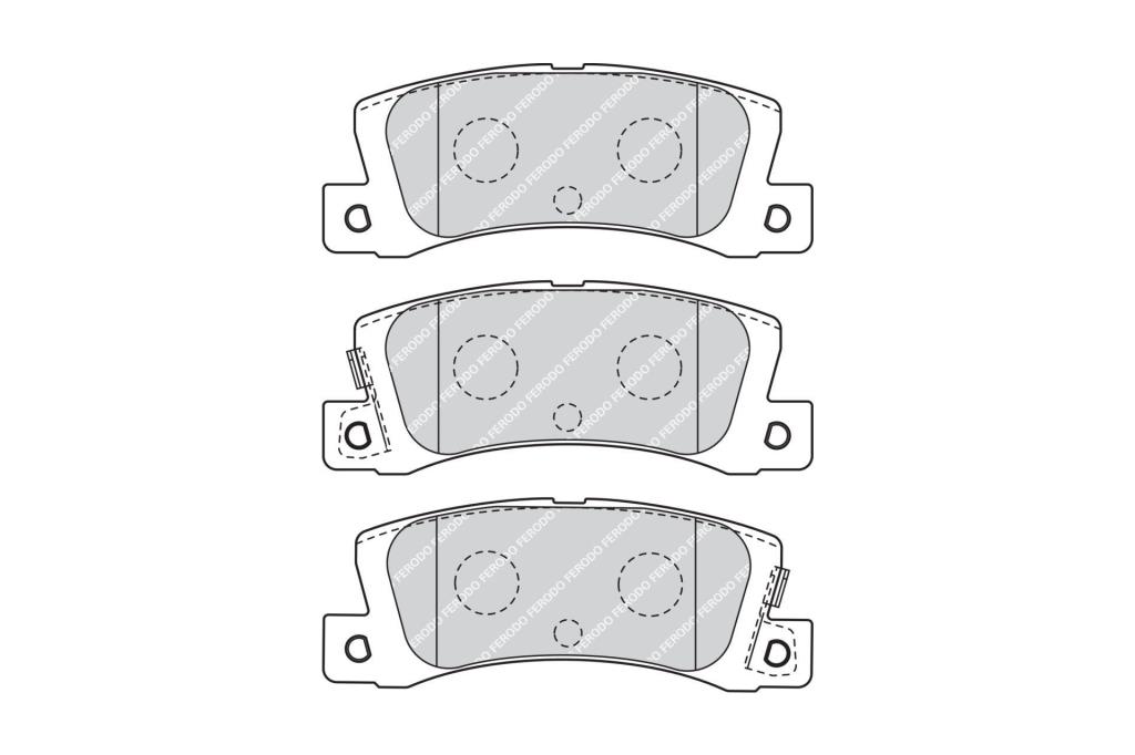 Jeu de 4 plaquettes de frein FERODO  ref. FDB4274