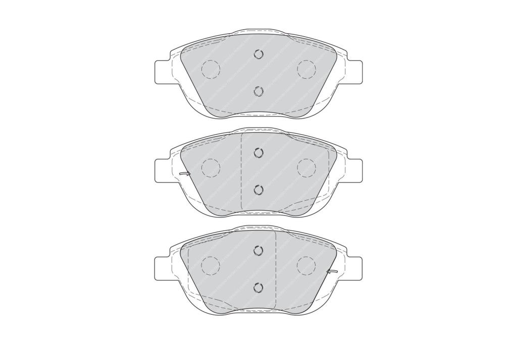 Jeu de 4 plaquettes de frein FERODO  ref. FDB4288