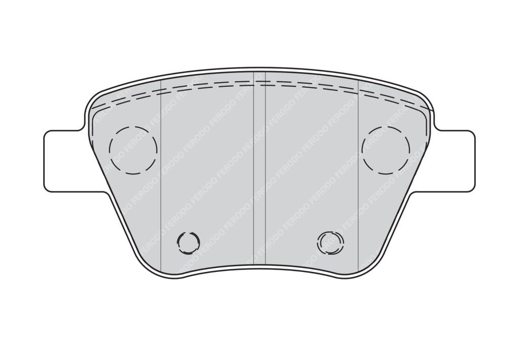 Jogo de 4 pastilhas de travão FERODO ref. FDB4316