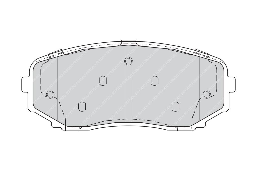 Jogo de 4 pastilhas de travão FERODO ref. FDB4365