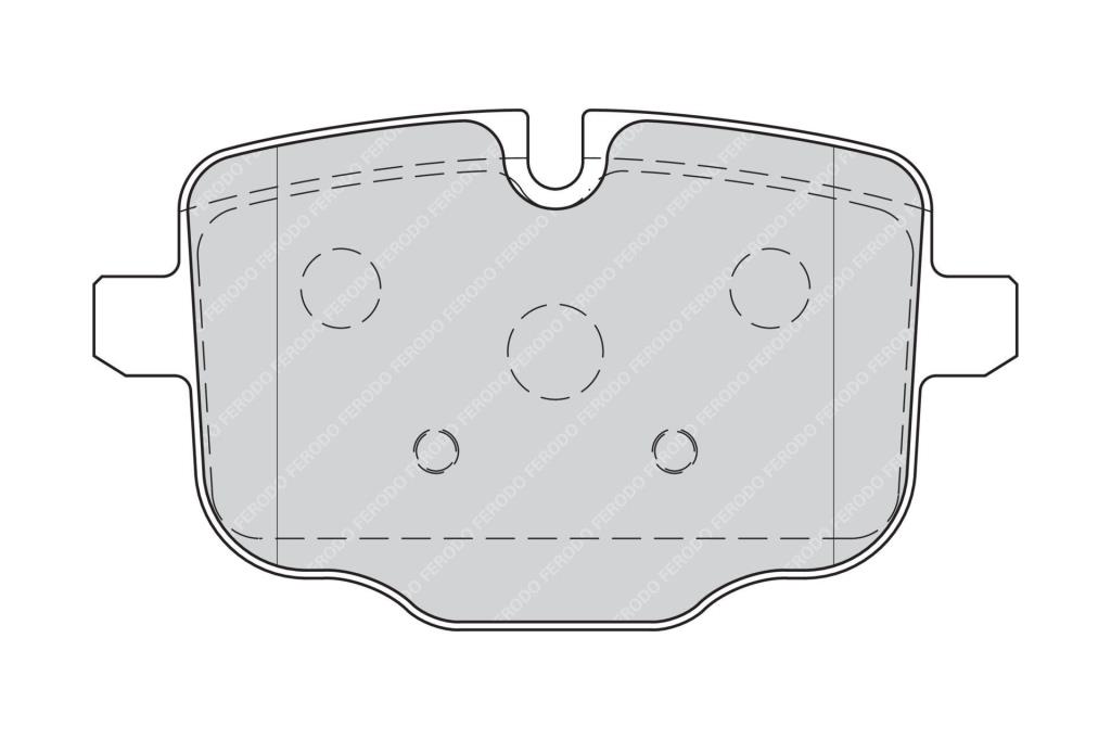 Jogo de 4 pastilhas de travão FERODO ref. FDB4381