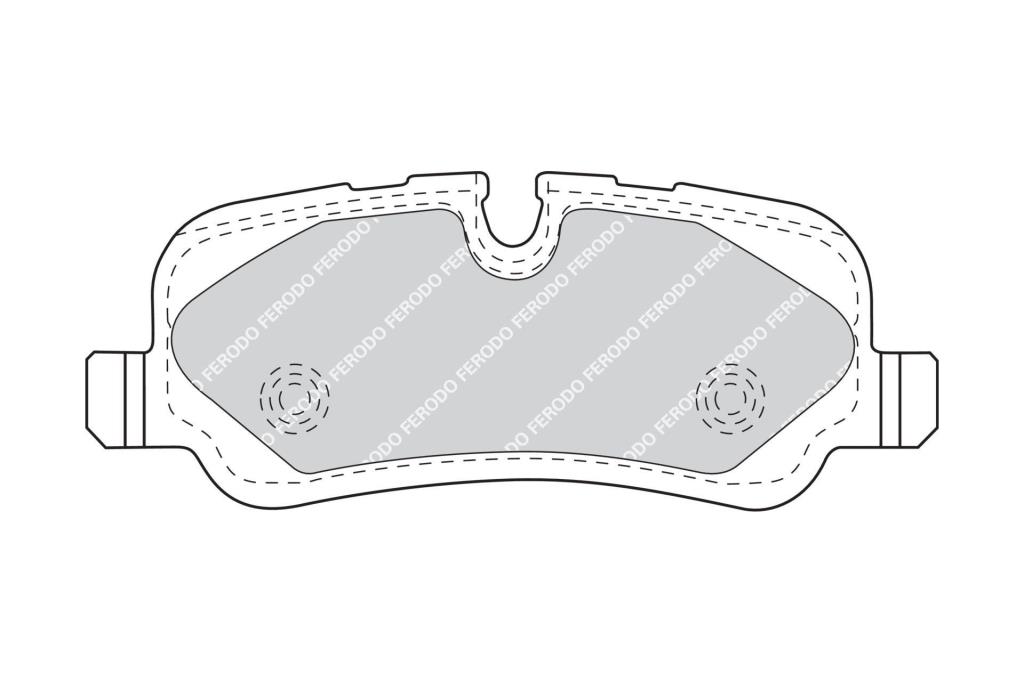 Jeu de 4 plaquettes de frein FERODO  ref. FDB4432