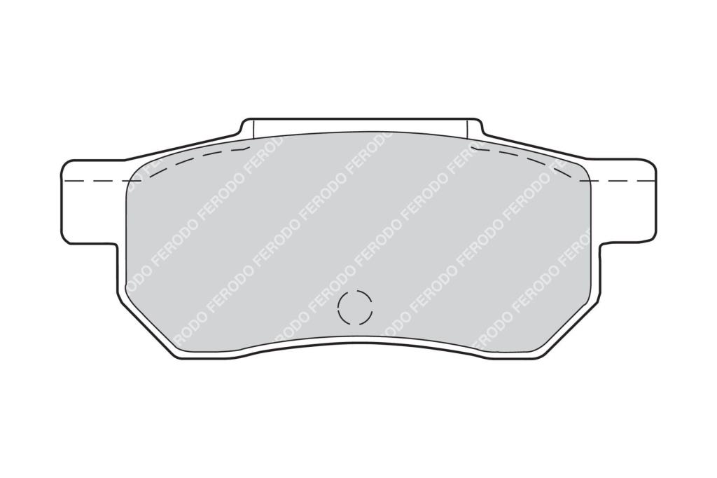 Jogo de 4 pastilhas de travão FERODO  ref. FDB472