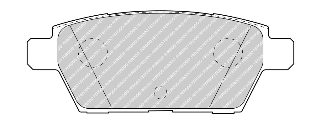 Jogo de 4 pastilhas de travão FERODO  ref. FDB4997
