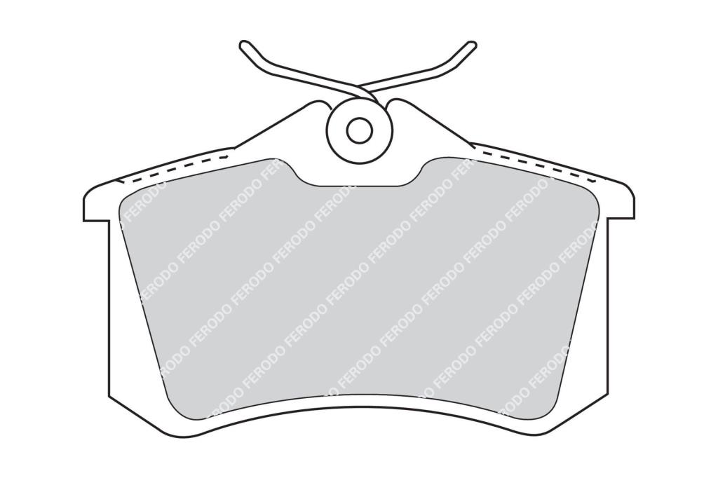 Jogo de 4 pastilhas de travão FERODO  ref. FDB5026