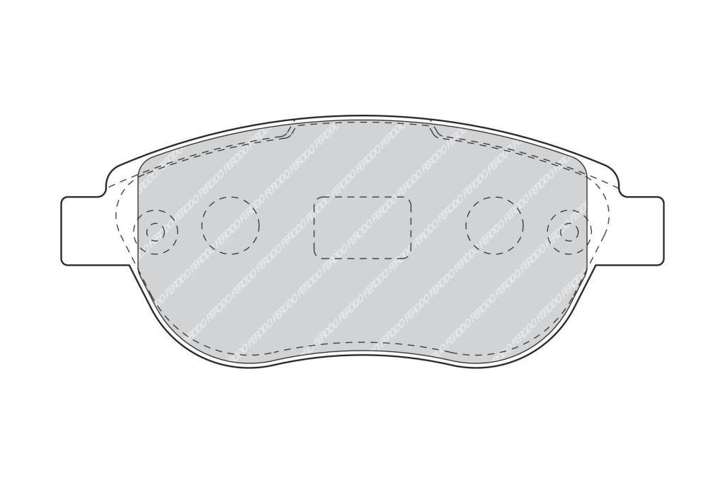 Jogo de 4 pastilhas de travão FERODO ref. FDB5028