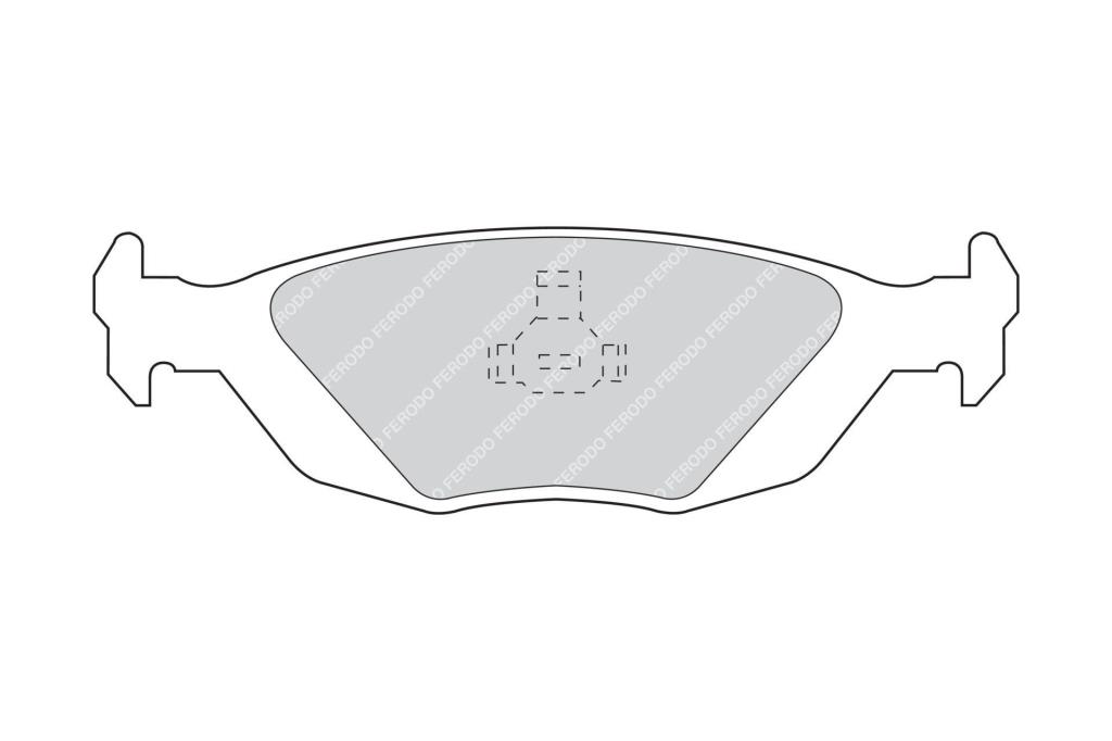 Jogo de 4 pastilhas de travão FERODO ref. FDB506