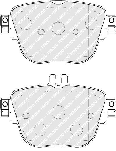 Jeu de 4 plaquettes de frein FERODO  ref. FDB5106