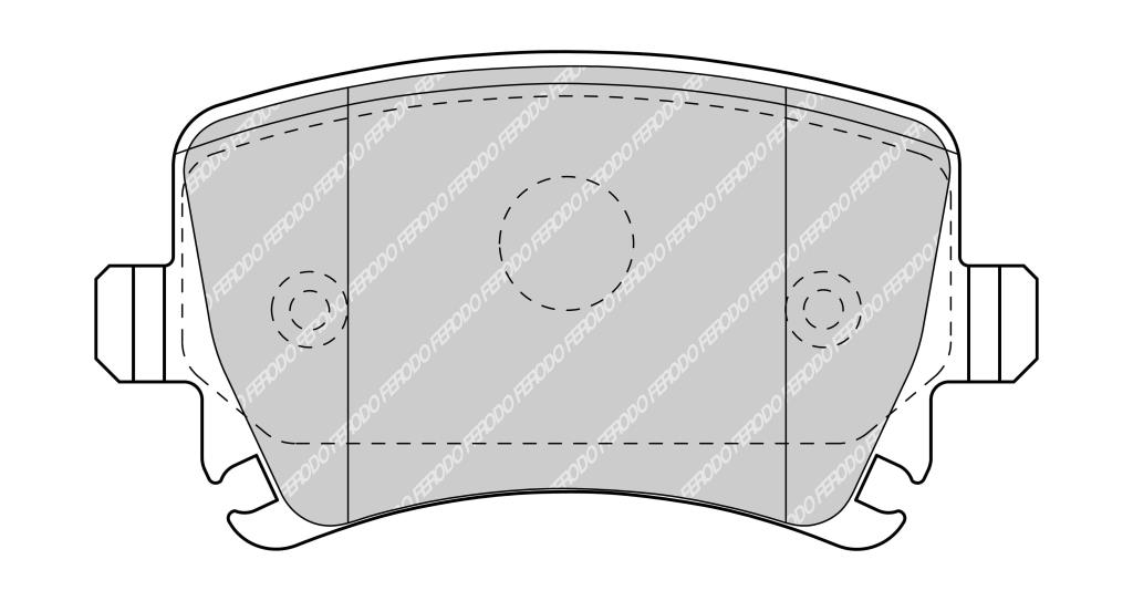 Jogo de 4 pastilhas de travão FERODO  ref. FDB5107
