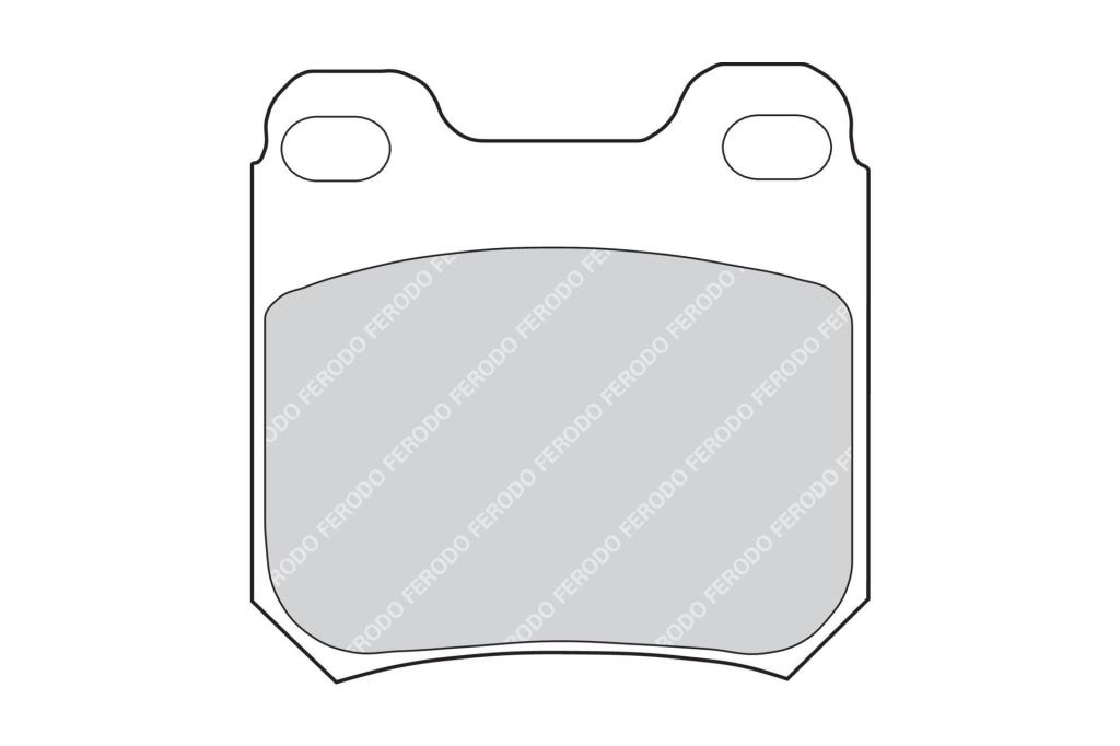 Jogo de 4 pastilhas de travão FERODO  ref. FDB525