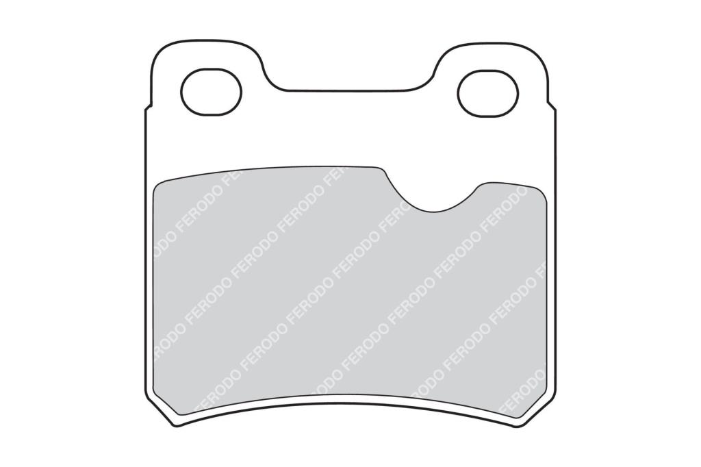 Jogo de 4 pastilhas de travão FERODO  ref. FDB586