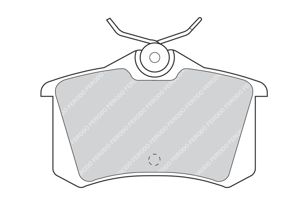 Jogo de 4 pastilhas de travão FERODO ref. FDB726