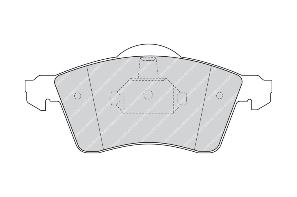 Jeu de 4 plaquettes de frein FERODO ref. FVR1163