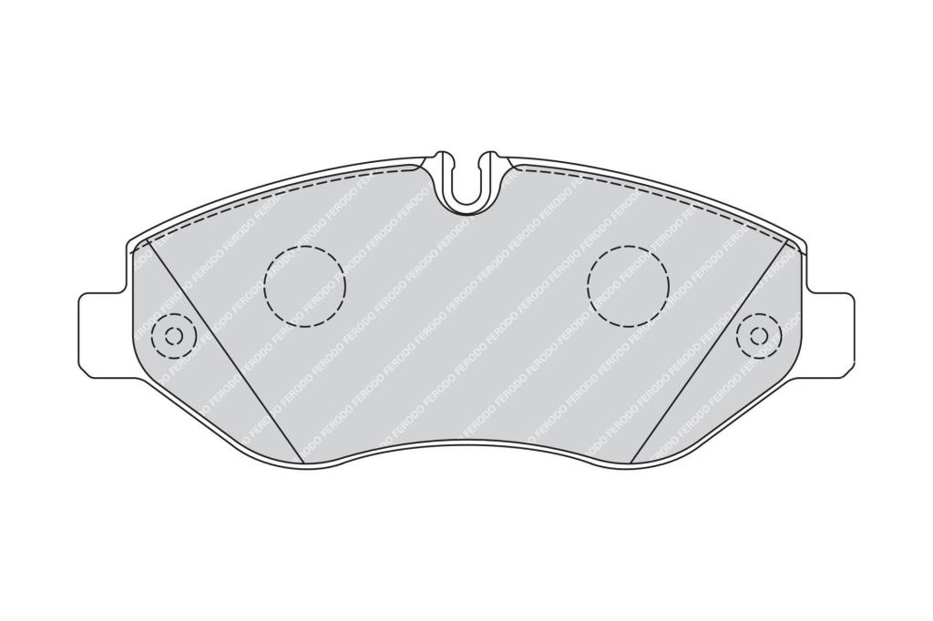 Jeu de 4 plaquettes de frein FERODO  ref. FVR4036