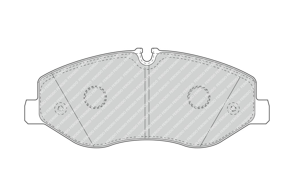 Jeu de 4 plaquettes de frein FERODO ref. FVR4375