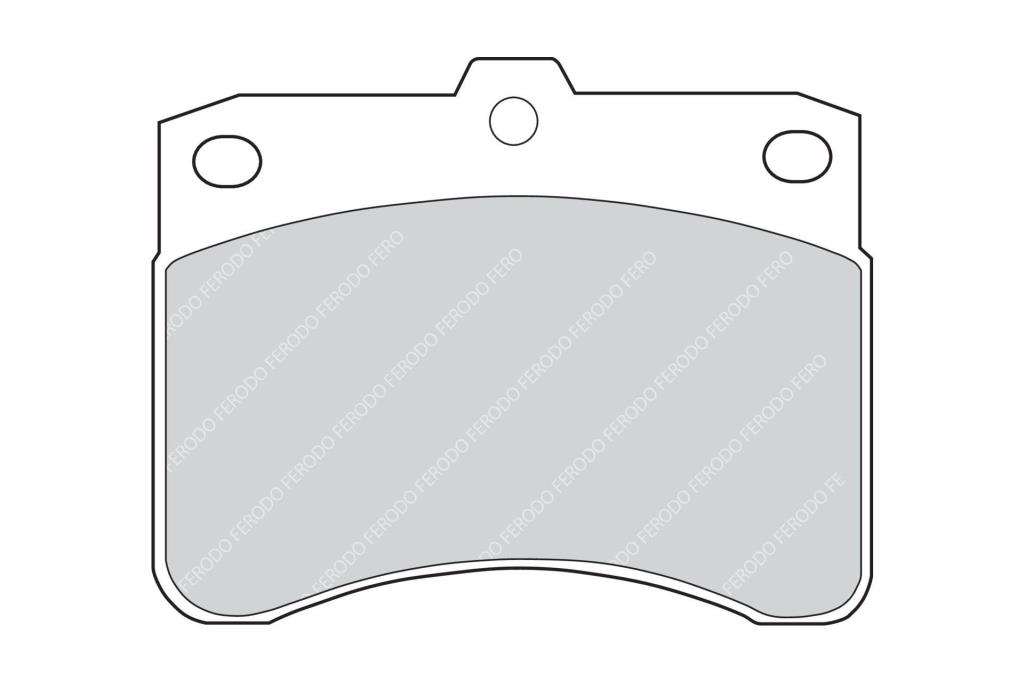 Jogo de 4 pastilhas de travão FERODO ref. FVR549