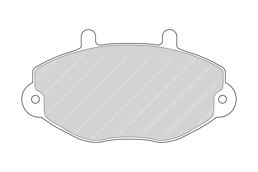 Jeu de 4 plaquettes de frein FERODO  ref. FVR701