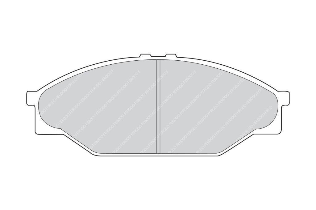Juego de 4 pastillas de freno (Almohadilla de freno) FERODO  ref. FVR949