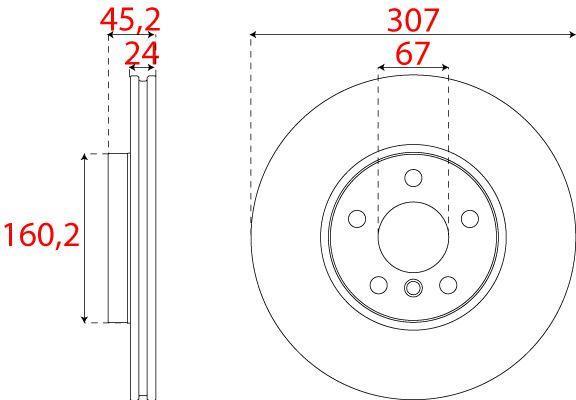 Disques de frein FERODO ref. DDF2637C