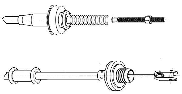 Câble d'embrayage FERODO ref. FCC424239