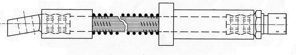 Flexible de frein (Durite de frein) FERODO ref. FHY2586