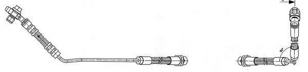 Flexible de frein (Durite de frein) FERODO ref. FHY2598